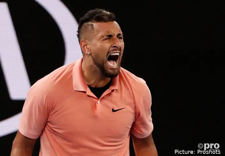Nick Kyrgios cheering&nbsp;