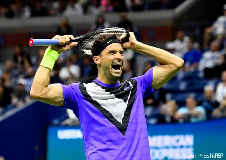 Grigor Dimitrov at US open 2019