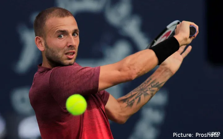 Dan Evans in action