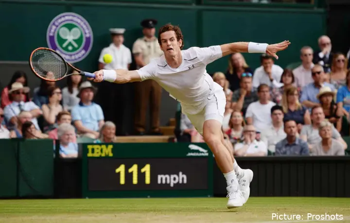 Andy Murray at Wimbledon 2015