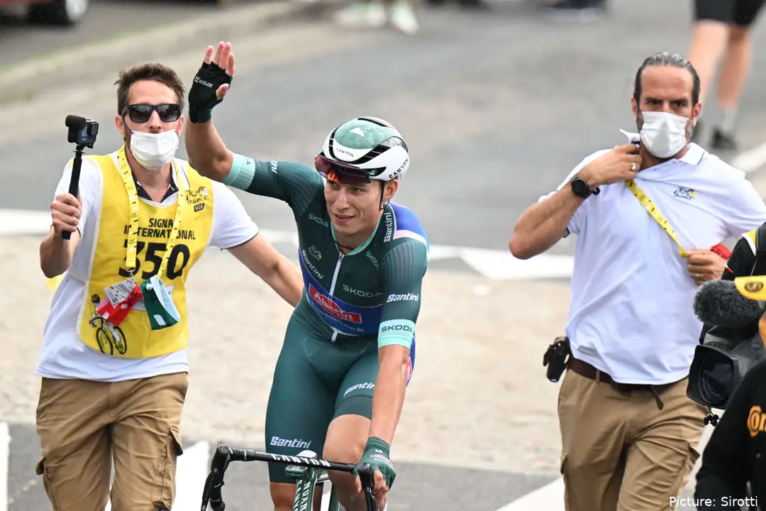 Jasper Philipsen ganó la clasificación por puntos en el Tour de Francia 2023. @Sirotti