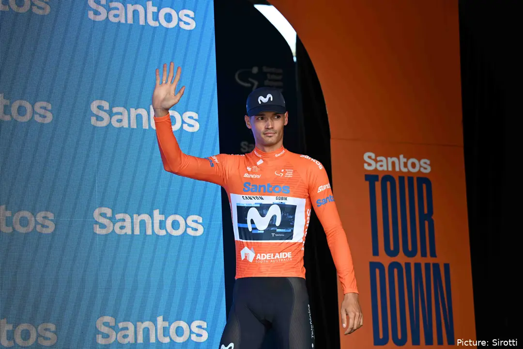 Javier Romo fue 2º en la clasificación general final del Tour Down Under 2025
