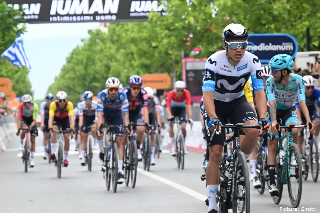 Orluis Aular terminó 3º en la primera etapa de la Vuelta a España 2025
