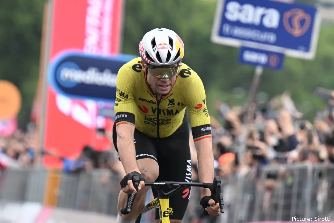 Wout van Aert fue fundamental para Simon Yates en la 20ª etapa del Giro de Italia 2025