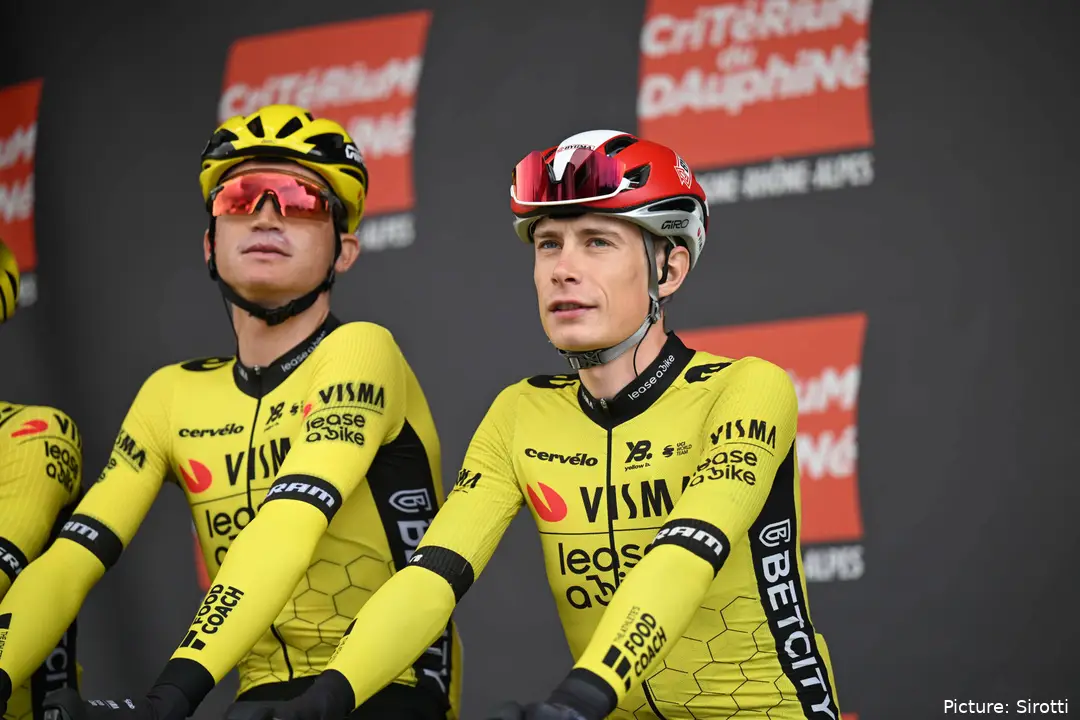 Sepp Kuss y Jonas Vingegaard, los hombres fuertes de Visma - Lease a Bike en el Critérium du Dauphiné 2025