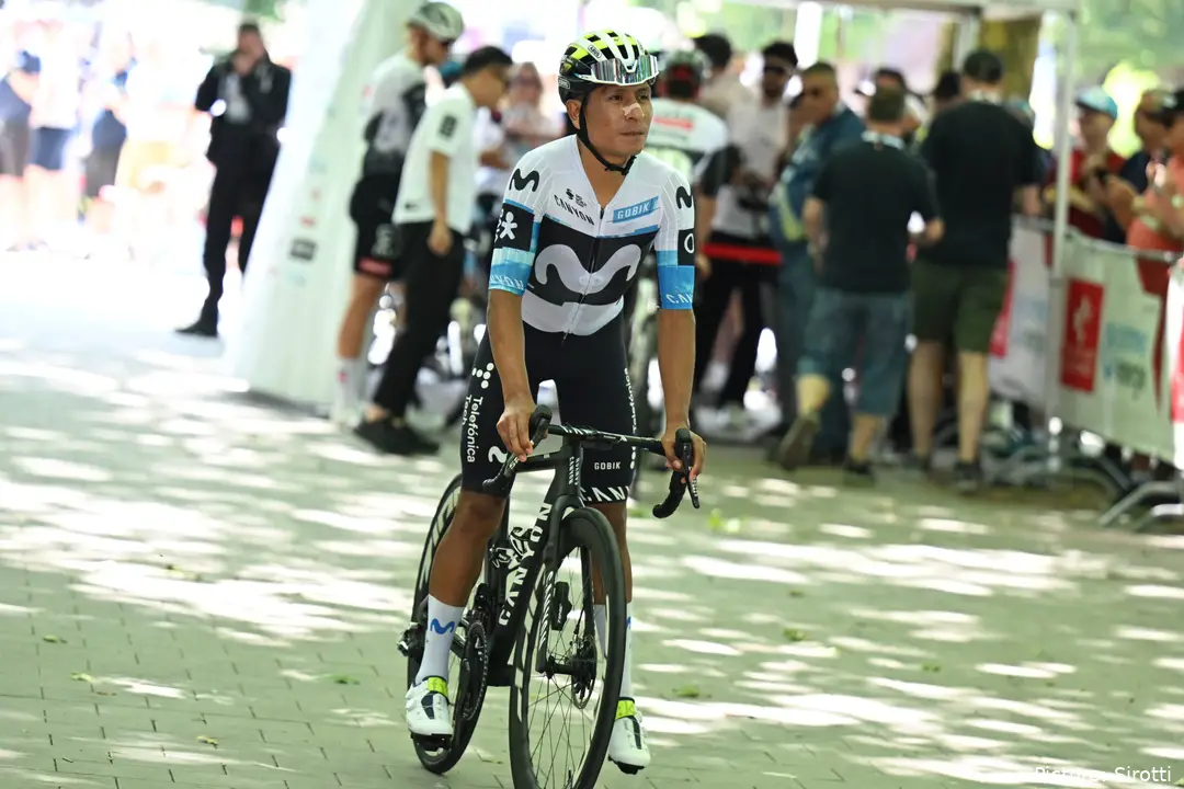 Nairo Quintana, con el maillot de Movistar Team
