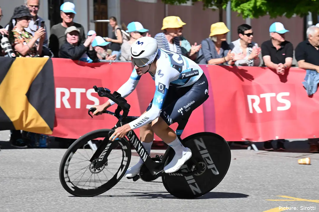 Pablo Castrillo ha sido 24º en la cronoescalada final y 9º en la Vuelta a Suiza 2025