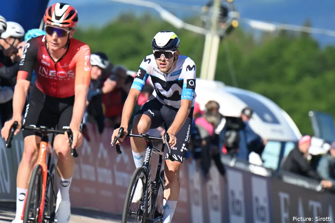 Jon Barrenetxea, estrella de Movistar Team en la temporada 2025.