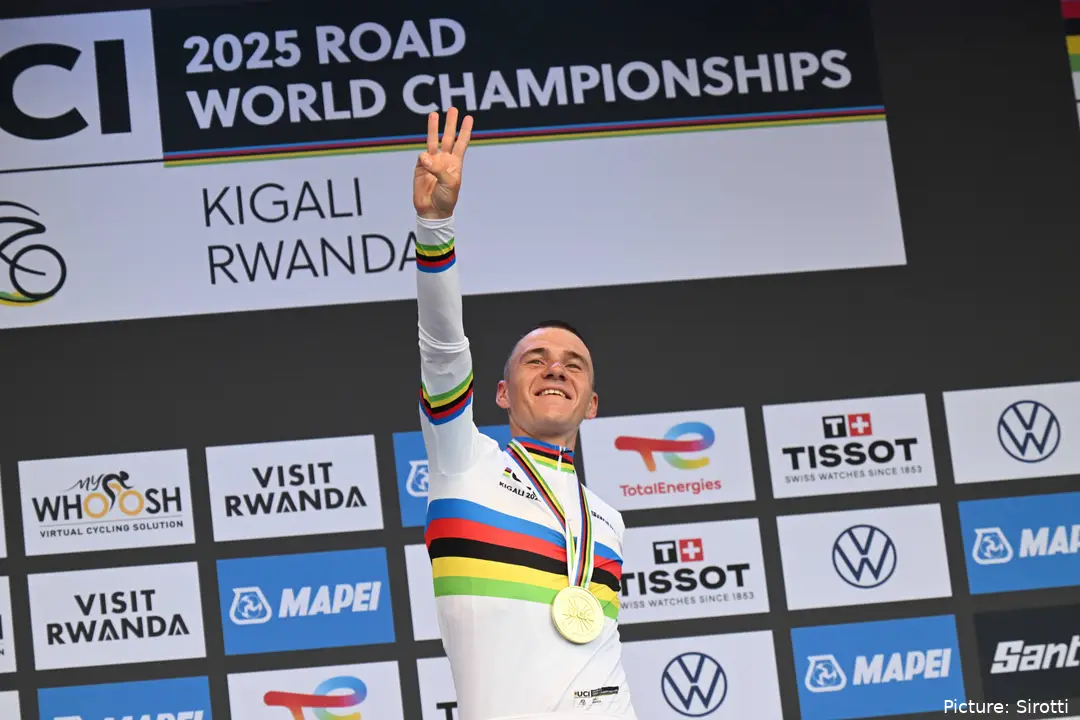 Remco Evenepoel ganó el Mundial Contrarreloj 2025