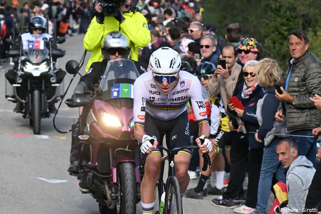 Tadej Pogacar, en el Campeonato de Europa 2025