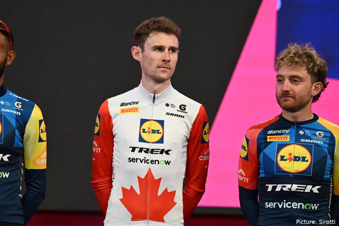 Derek Gee, en el Giro de Italia 2026.