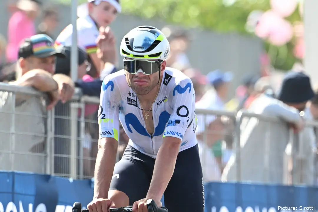 Lorenzo Milesi, ciclista de Movistar Team.