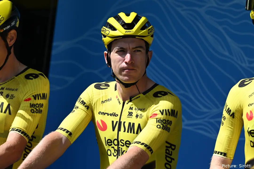 Edoardo Affini antes de la etapa 1 del Tour Auvergne-Rhône-Alpes 2026
