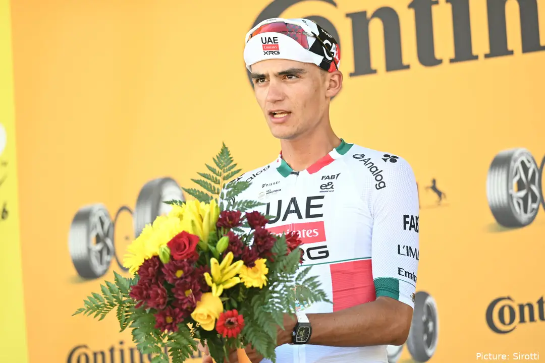 Isaac del Toro en la etapa 2 del Tour de France 2026