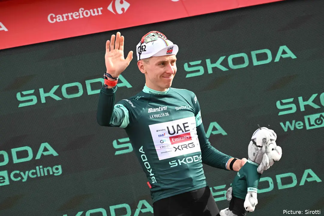 Tadej Pogacar en la Vuelta a España 2026