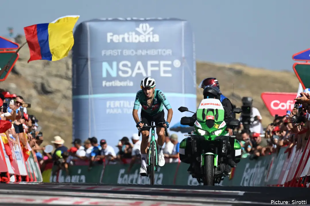 Urko Berrade, en la Vuelta a España 2026.