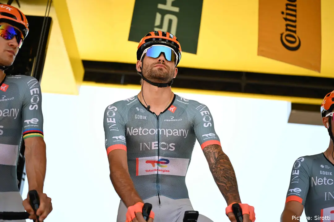 Filippo Ganna en la etapa 2 del Tour de France 2026