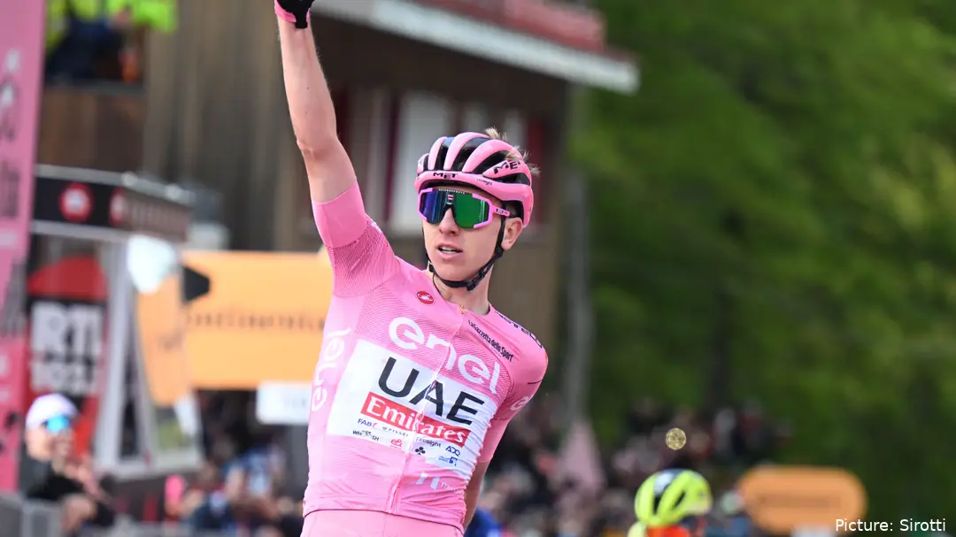 Tadej Pogacar at the 2024 Giro d'Italia