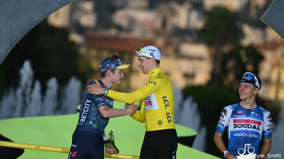 Tadej Pogacar bateu Jonas Vingegaard na Volta a França 2024