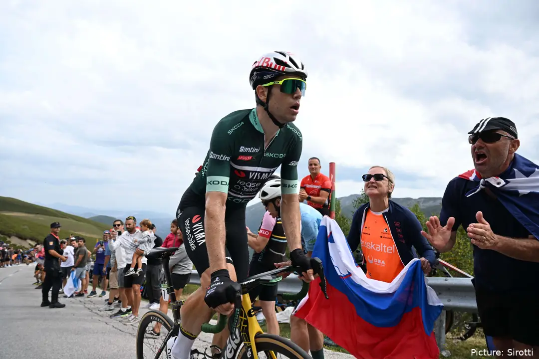 Wout van Aert estreou-se na Volta a Espanha, em 2024
