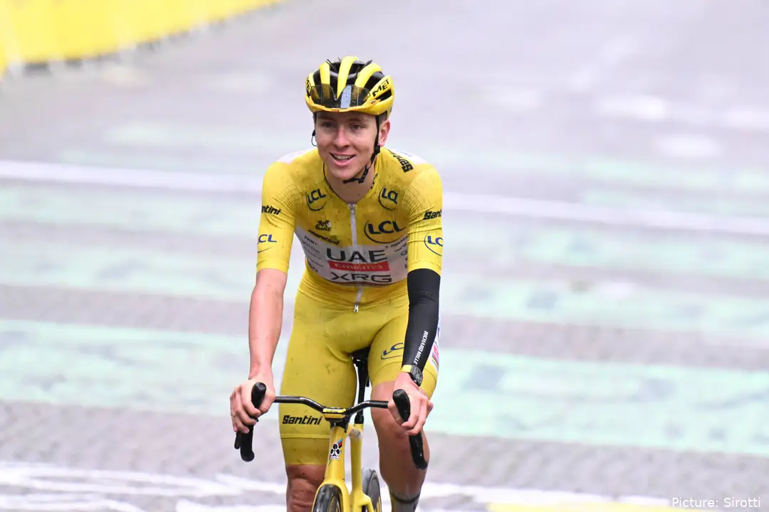 Tadej Pogacar at the 2026 Tour de France