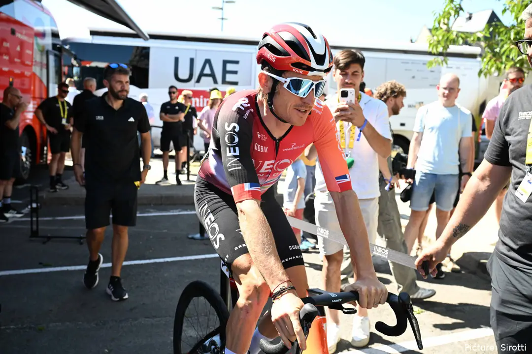 Thomas made the breakaway on stage 7