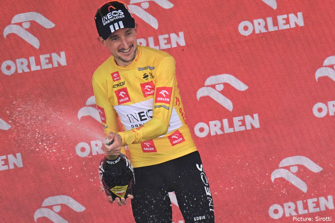 Victor Langellotti leading the 2025 Tour de Pologne