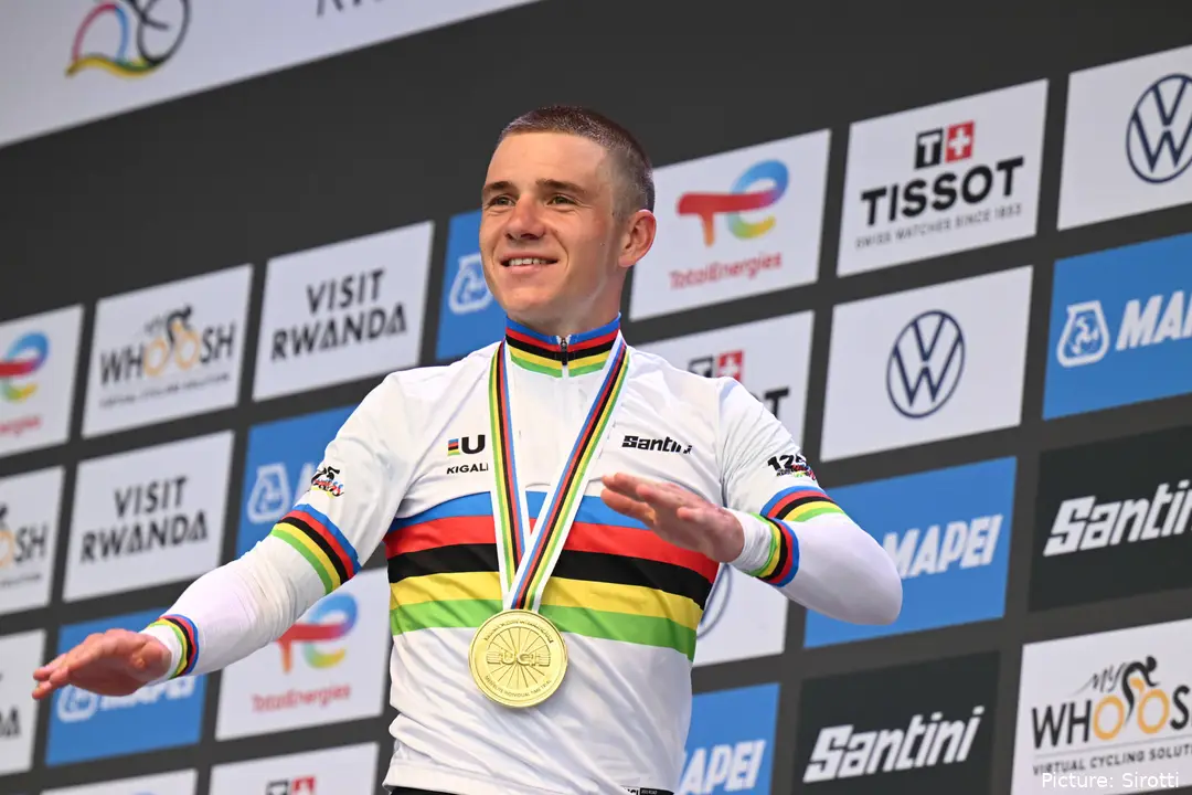 Remco Evenepoel será o principal rival de Pogacar no Campeonato do Mundo de Estrada de Kigali.