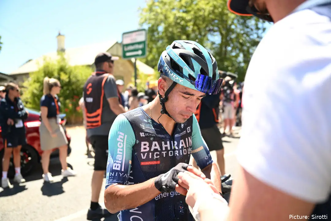 Santiago Buitrago during stage 2 of the 2026 Tour Down Under