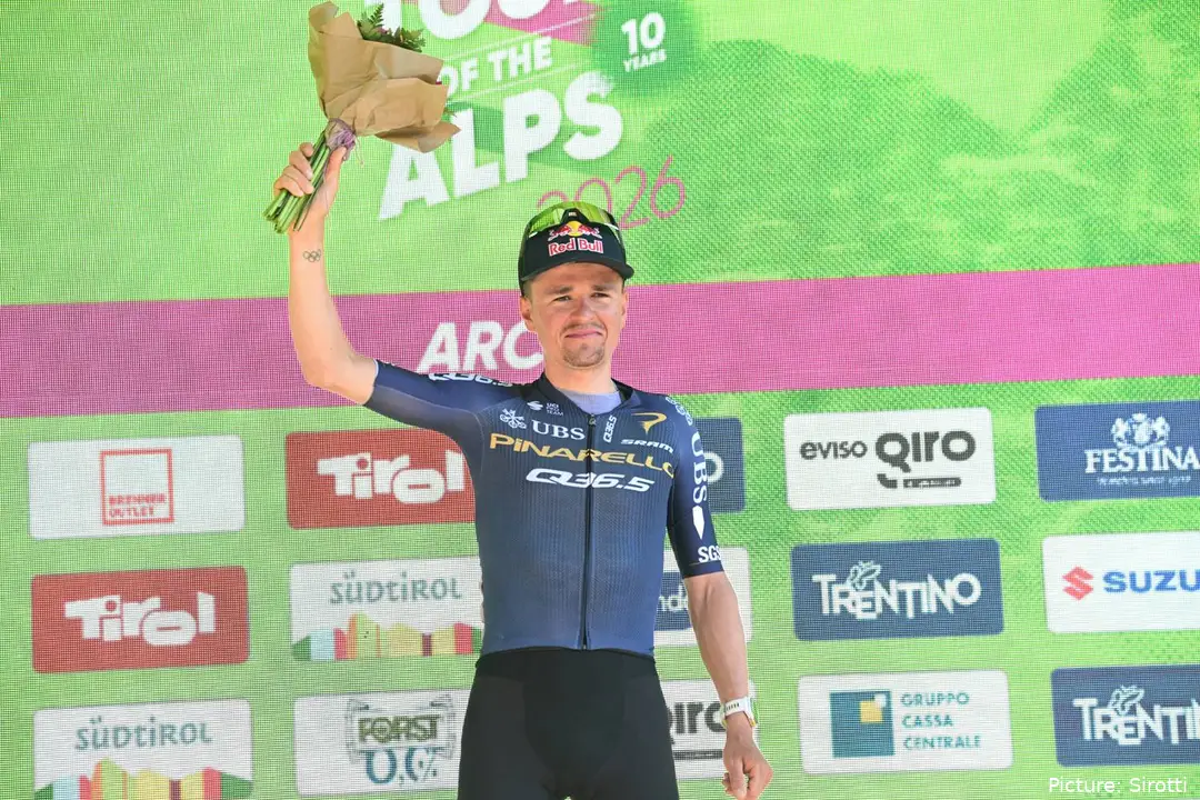 Tom Pidcock at the 2026 Tour of the Alps