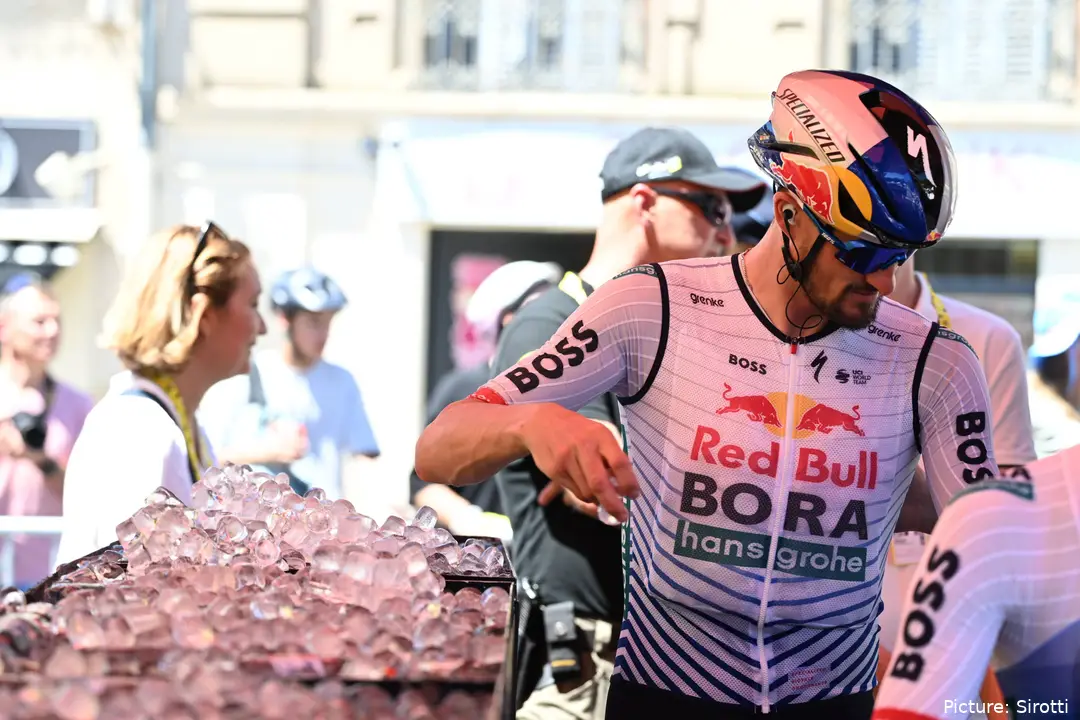 High temperatures are affecting the Tour de France