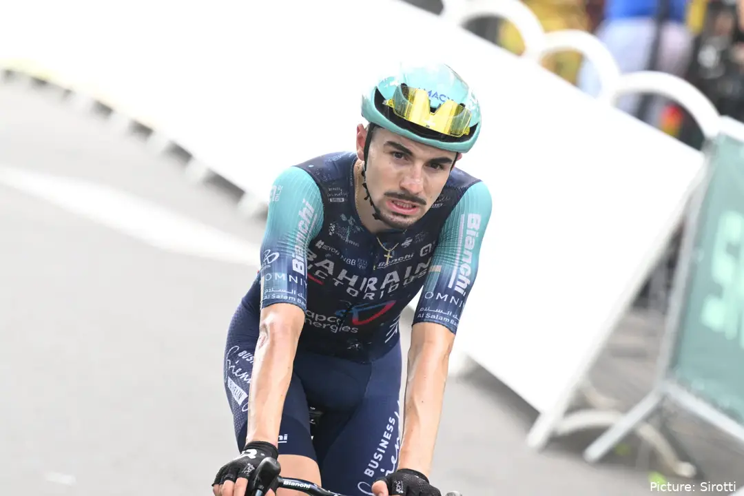 Lenny Martinez on stage 12 of the 2026 Tour de France