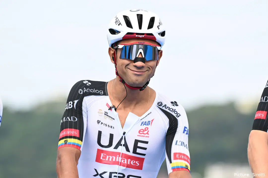 Jhonatan Narvaez before the start of Clasica San Sebastian 2026