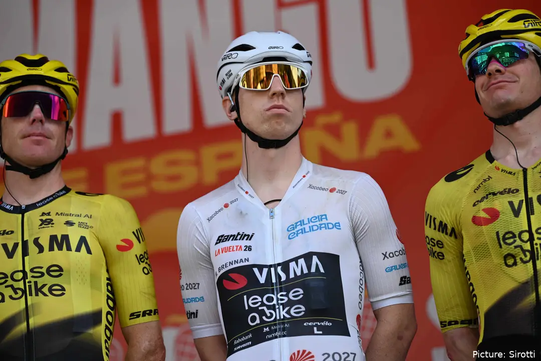 Matthew Brennan ahead of stage 4 at the 2026 Vuelta a Espana