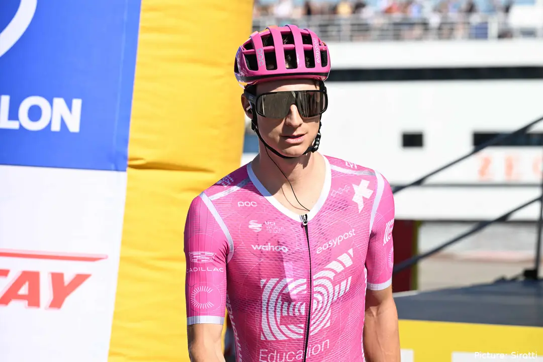 Neilson Powless on stage 1 of the 2026 Tour de Pologne