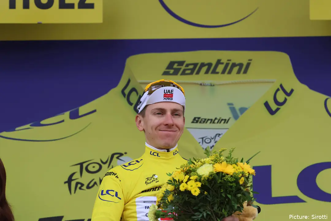 Tadej Pogacar at the 2026 Tour de France