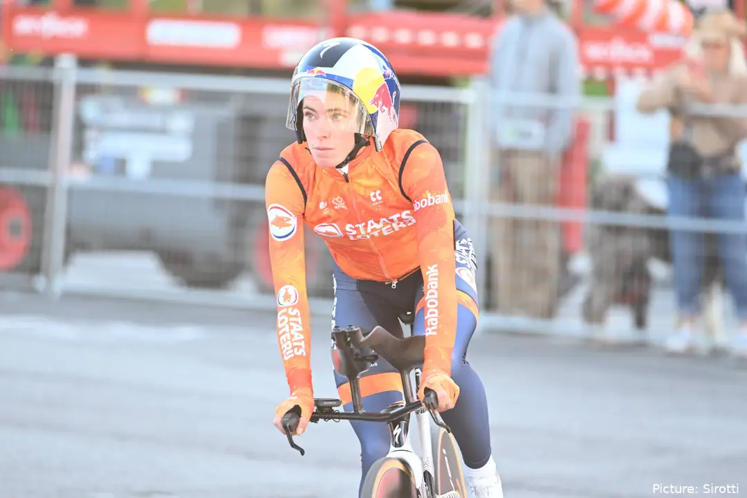 Demi Vollering before the World Championships time trial
