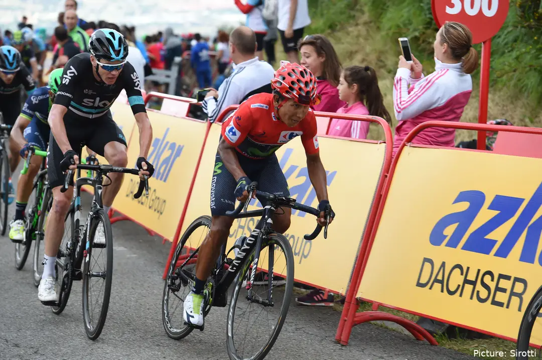 Nairo Quintana hält Chris Froome bei der Vuelta a España 2016 in Schach