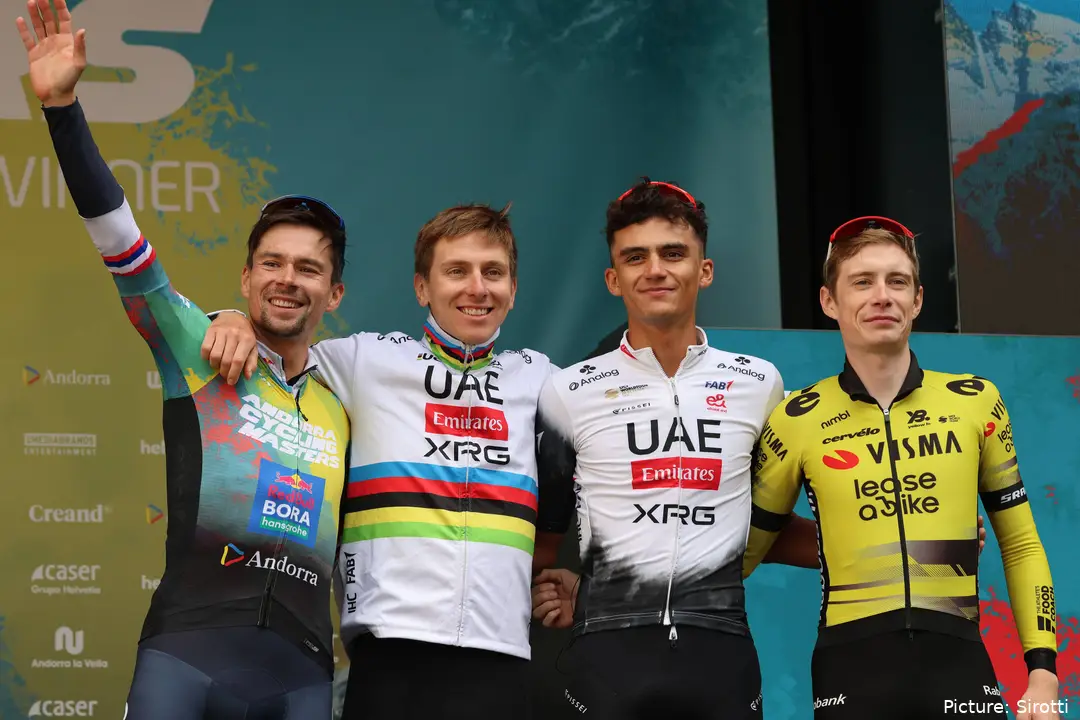 Roglic, Pogacar, Del Toro, Vingegaard