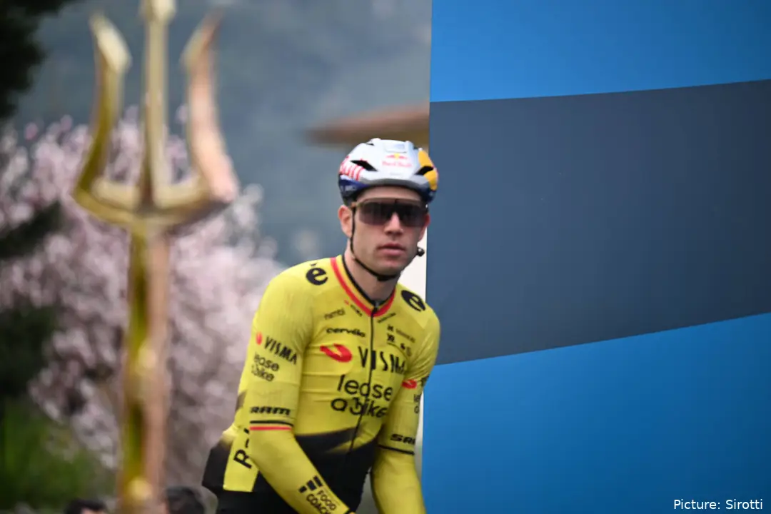 Wout van Aert vor Etappe 2 bei Tirreno–Adriatico 2026