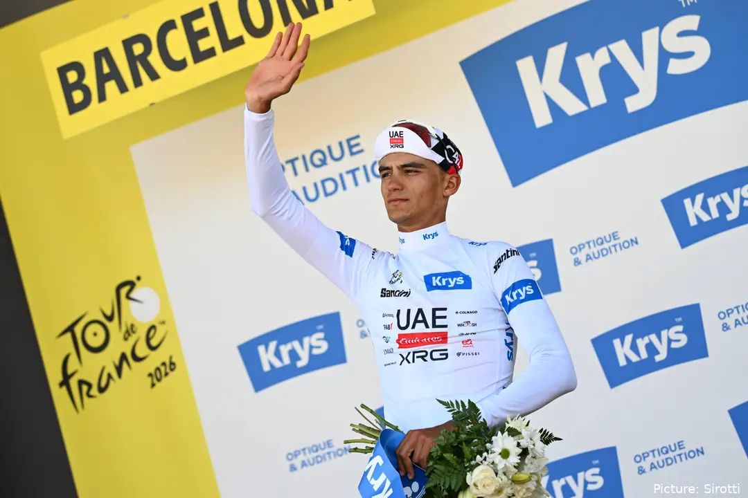 Isaac del Toro auf Etappe 2 der Tour de France 2026