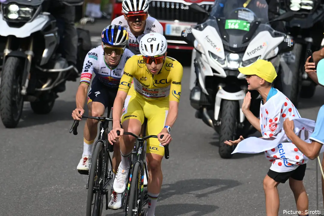 Remco Evenepoel and Tadej Pogacar
