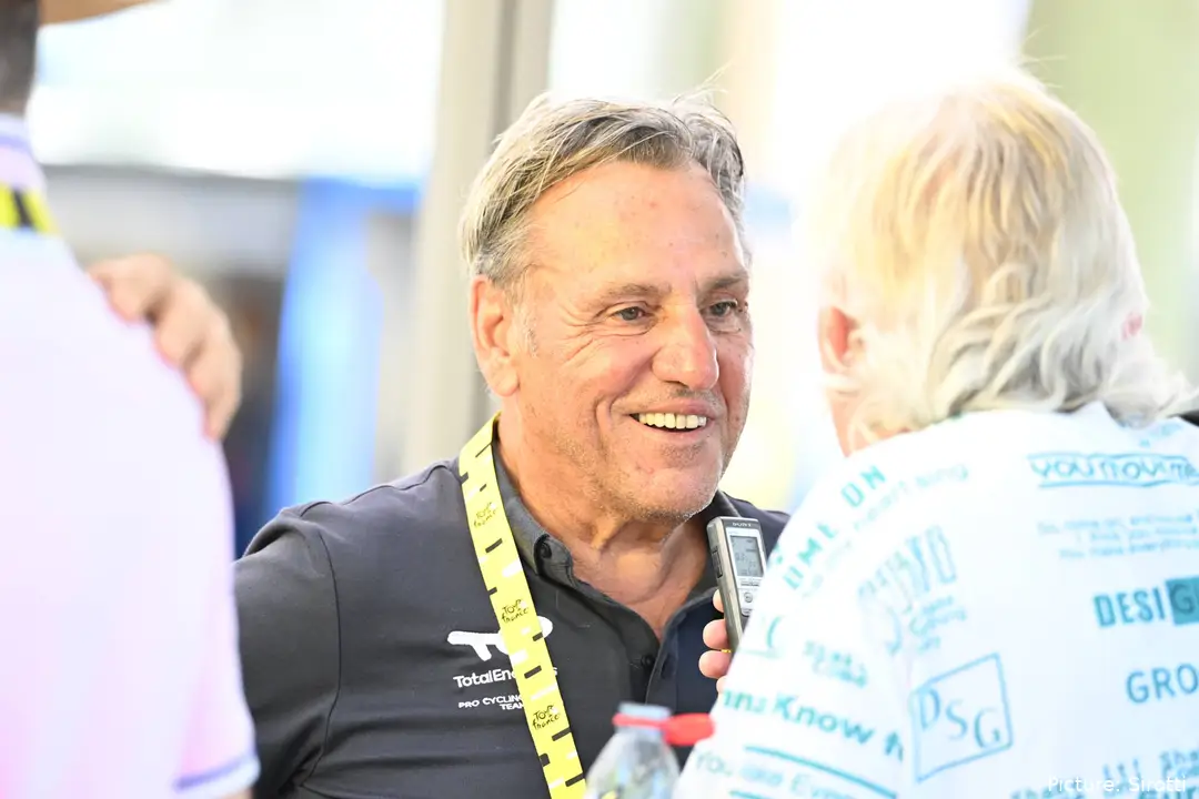 Jean-René Bernaudeau bei der vierten Etappe der Tour de France 2026