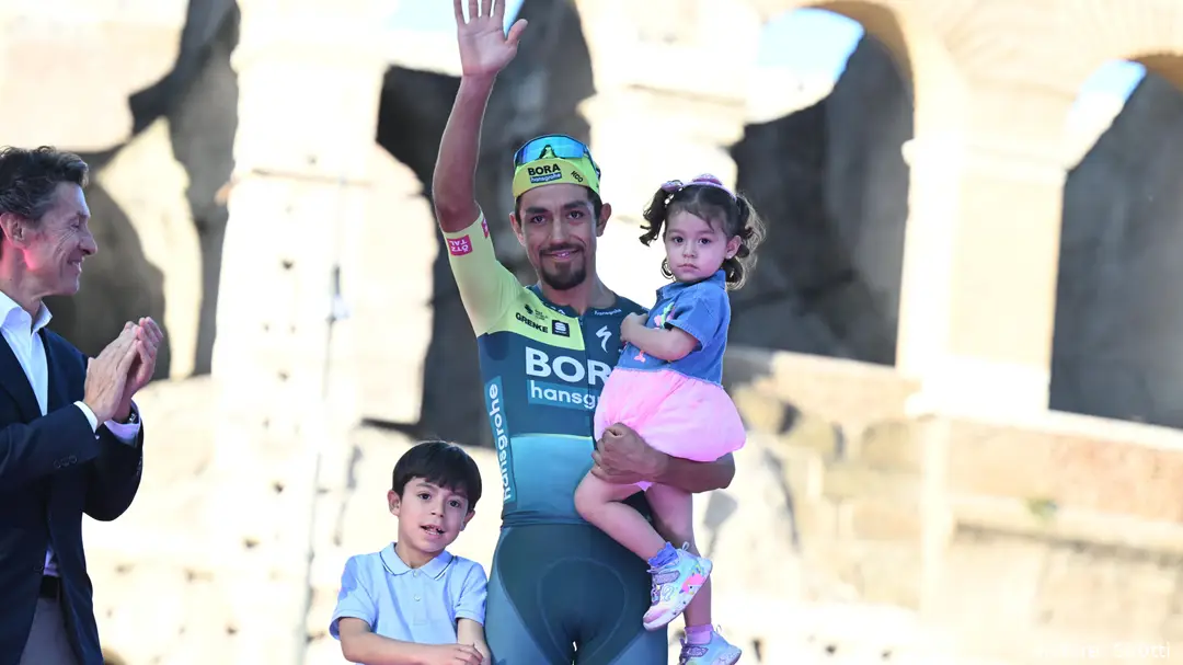 Martinez werd tweede in het algemeen klassement van de Giro d'Italia in 2024