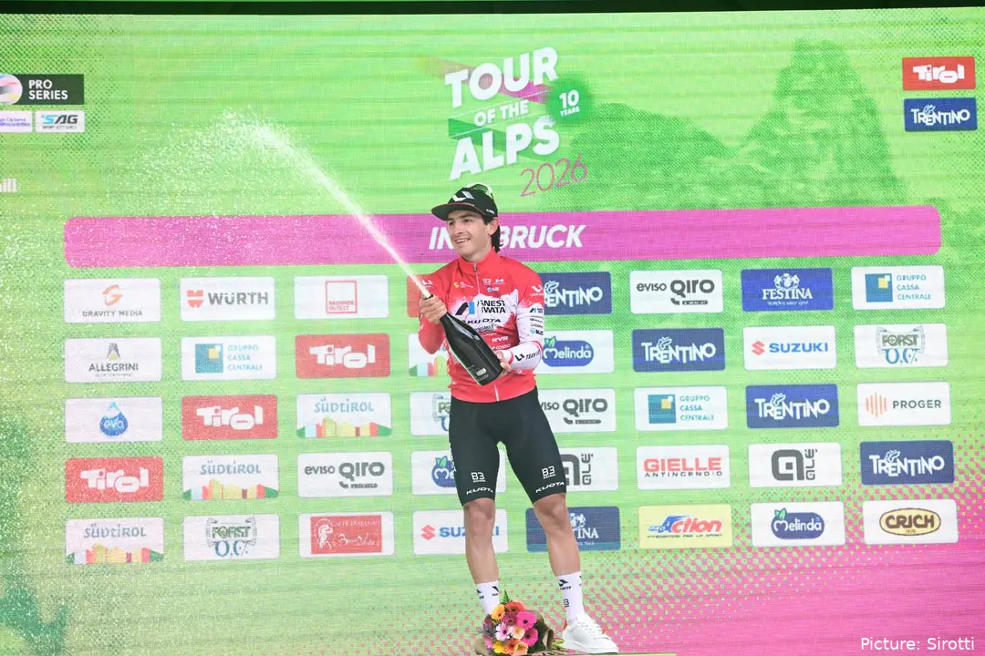 Dati viert zijn zege in de eerste etappe van de Tour of the Alps