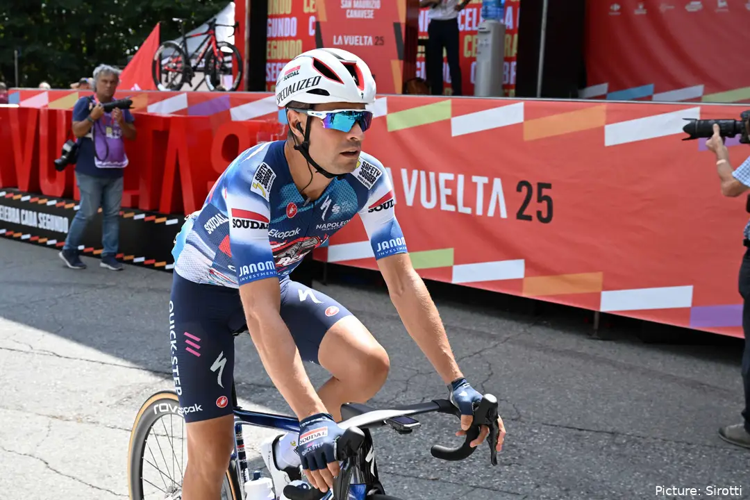 Mikel Landa in actie in La Vuelta 2025