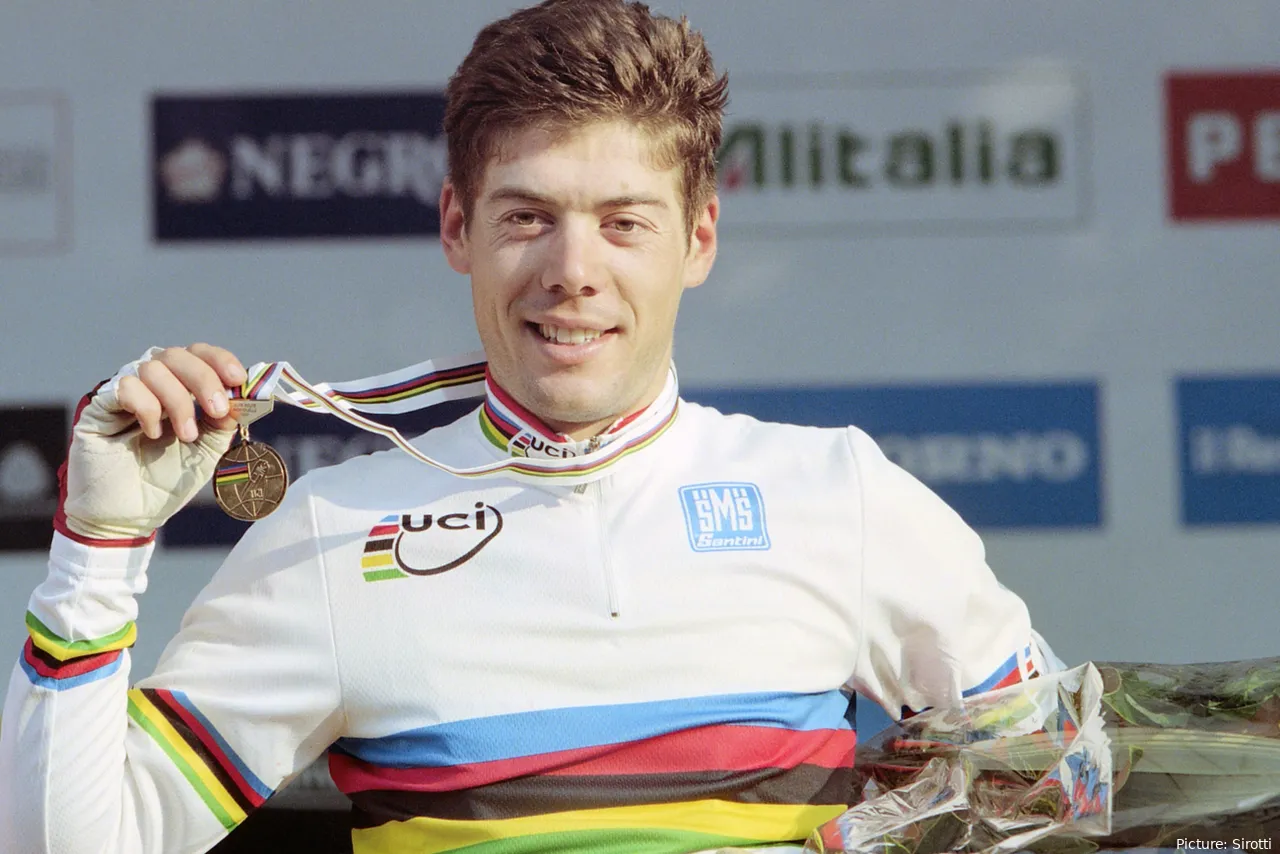 Óscar Freire, triple campeón del mundo.