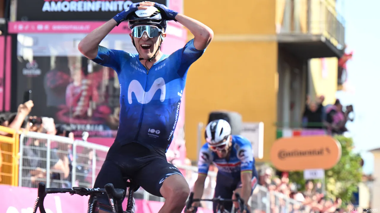 Pelayo Sánchez ganó en el Giro de Italia 2024.