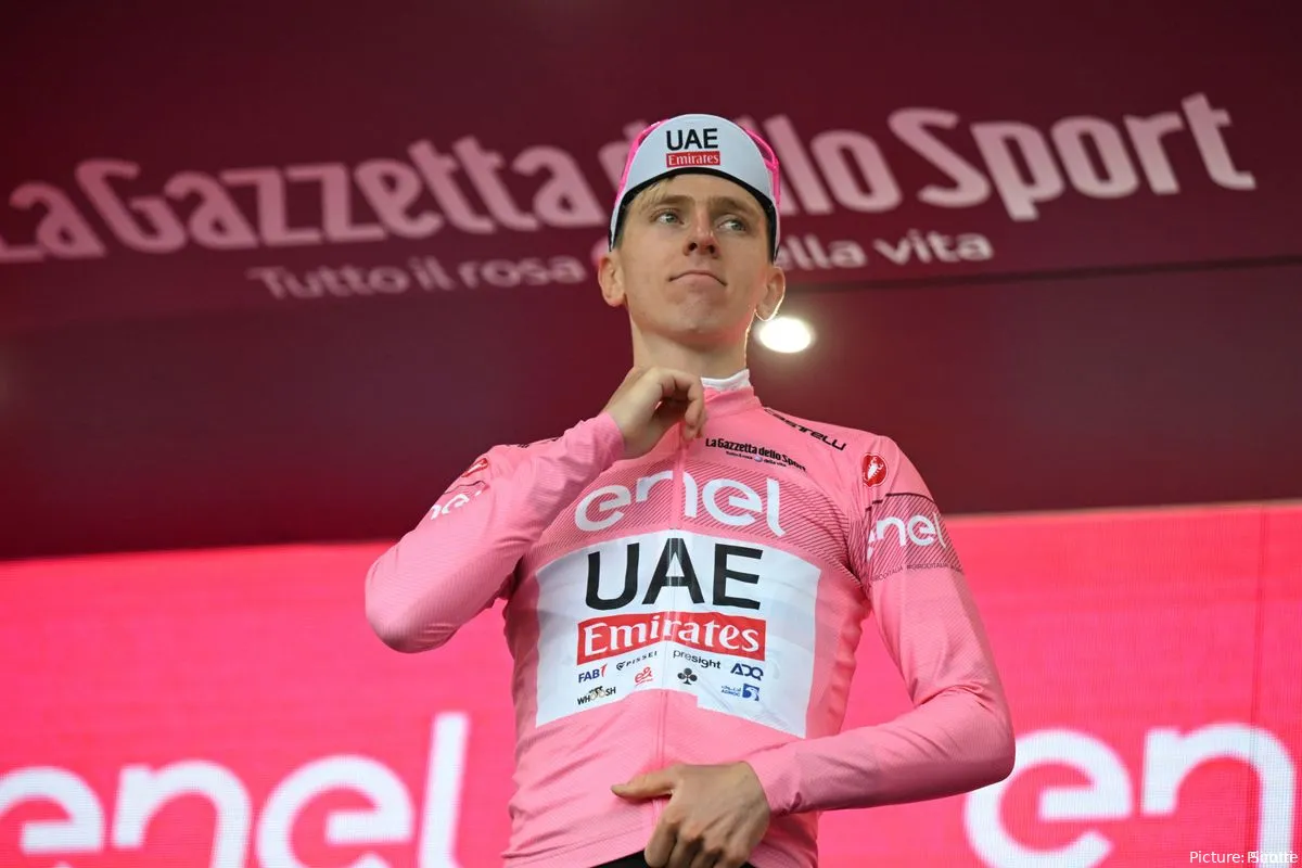 Tadej Pogacar se lució en el Giro de 2024