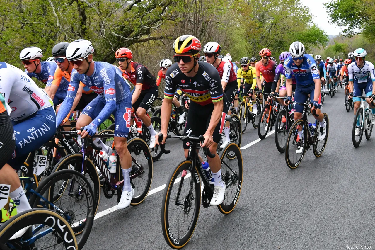 Remco Evenepoel en acción a principios de 2024.